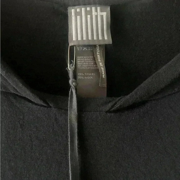 LILITH of France charcoal DRESS Bubble hem M/40 NWT PORTUGAL - Picture 3 of 12